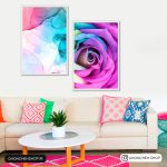 تابلو دو تکه زیبا به رنگ شاد کد 0273