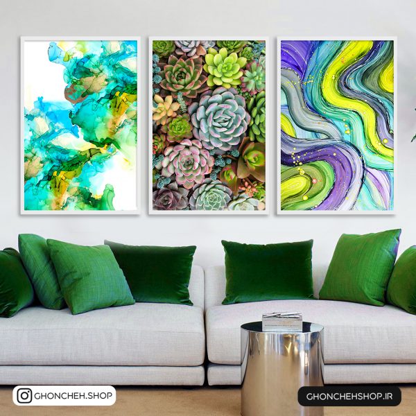 0276 تابلو سه عددی زیبا و خوش رنگ کد 0276 - تصویر 1