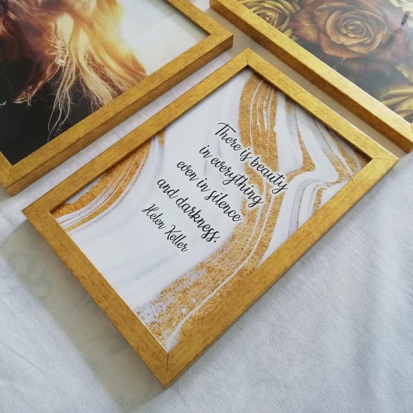 تابلو 5 تکه طلایی لاکچری کد 0269 - تصویر 5