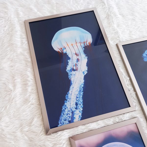 تابلو 6 تکه مدرن و خاص به رنگ آبی کد 0278 - تصویر 3