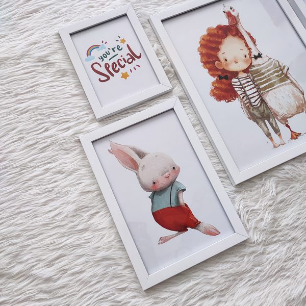 تابلو 4 تکه کودک فانتزی کد 0015 - تصویر 4