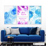 تابلو 4 تکه انتزاعی کد 0249