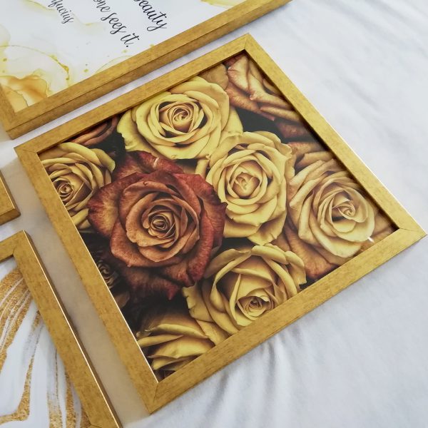 تابلو 5 تکه طلایی لاکچری کد 0269 - تصویر 4