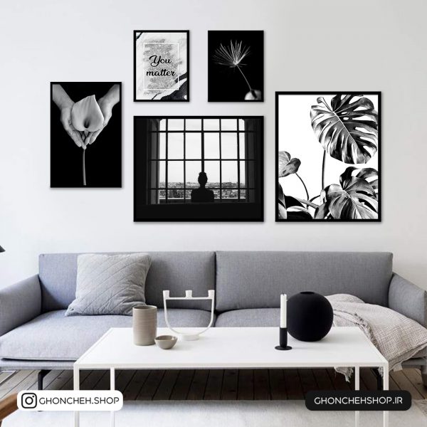 0284 تابلو 5 تکه مدرن و متفاوت کد 0284 - تصویر 1