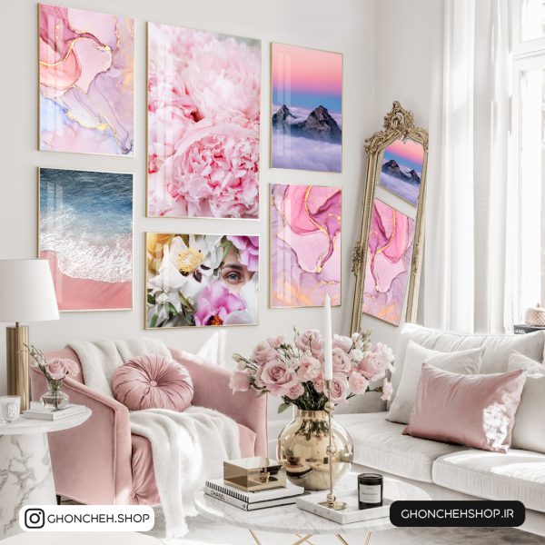 تابلو 6 تکه بهاری شگفت انگیز کد 0289 - تصویر 1