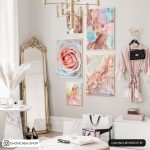 تابلو 5 تکه جذاب و ملیح کد 0293