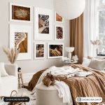 تابلو 7 تکه جذاب قهوه ای کد 0297