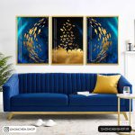 تابلو سه عددی پرطرفدار طلایی کد 0315