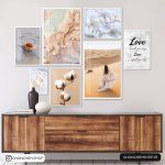 تابلو 7 تکه زیبا و ملایم کد 0329