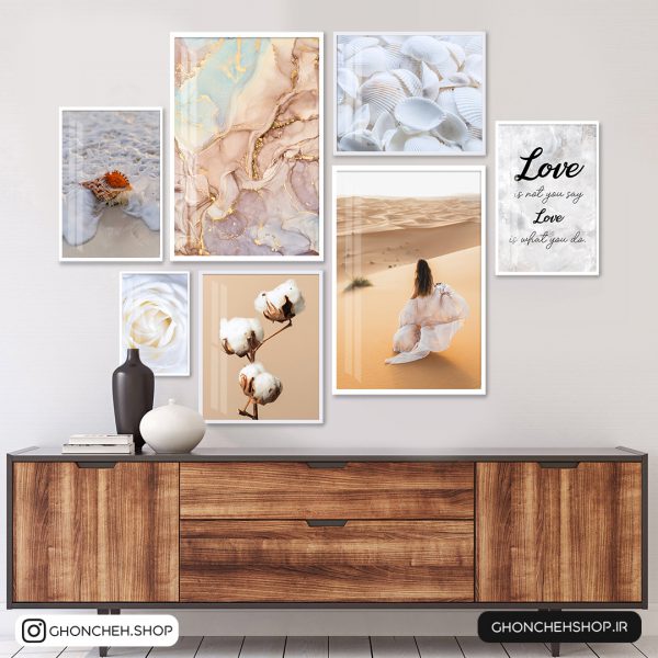 0328 تابلو 7 تکه زیبا و ملایم کد 0329 - تصویر 1