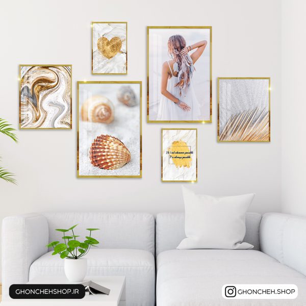 0333 تابلو 6 تکه جذاب و شیک کد 0333 - تصویر 1