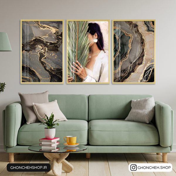 0339 تابلو خاص و جذاب سه تکه کد 0339 - تصویر 1