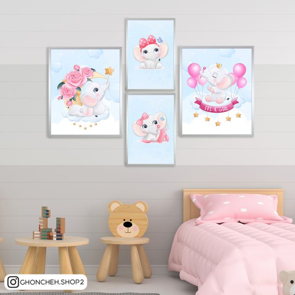 22 تابلو 4 عددی دخترونه فیلی کد 0016 - تصویر 1