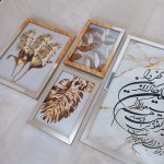 تابلو 5 تکه وان یکاد طلایی کد 0322 - تصویر 8