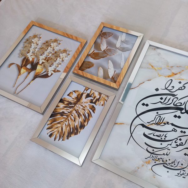 تابلو 5 تکه وان یکاد طلایی کد 0322 - تصویر 8