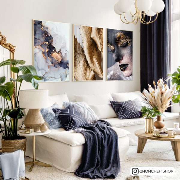 تابلو 4 تکه جذاب و مدرن کد 0291 - تصویر 3