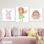 تابلو سه عددی فاتزی دخترونه کد 0020