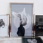 تابلو 5 تکه جذاب سیاه و سفید کد 0335 - تصویر 2