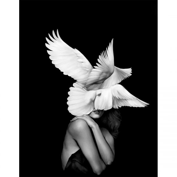 تابلو 7 تکه فوق العاده جذاب طوسی، مشکی و صورتی کد 0312 - تصویر 6