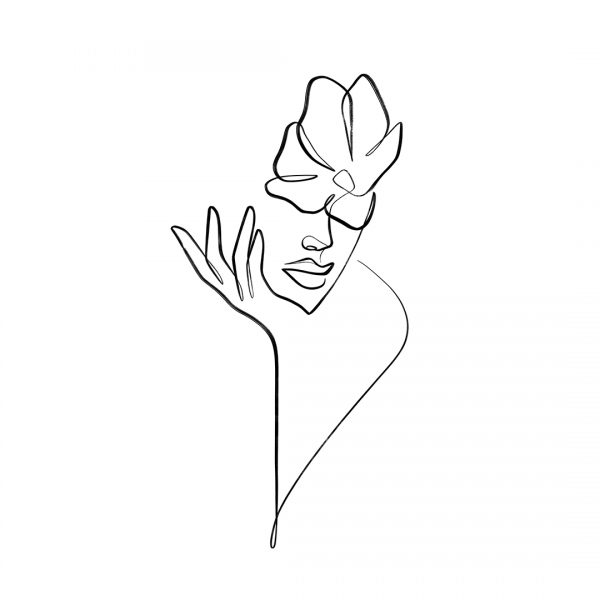 تابلو 7 تکه فوق العاده جذاب طوسی، مشکی و صورتی کد 0312 - تصویر 4