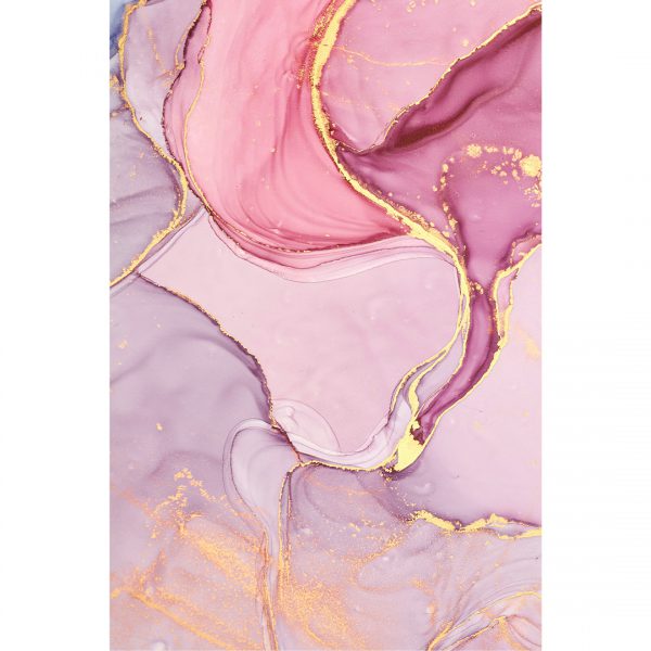 تابلو 7 تکه فوق العاده جذاب طوسی، مشکی و صورتی کد 0312 - تصویر 3