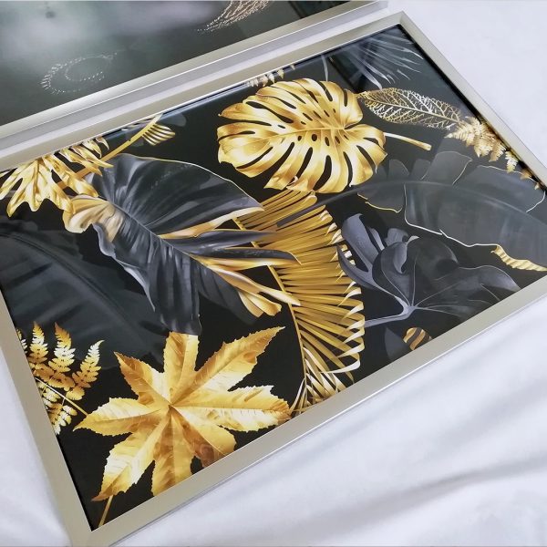 تابلو سه عددی جذاب مشکی طلایی 0311 - تصویر 3