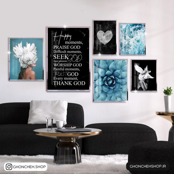 0343 تابلو 6 تکه اسپورت و جذاب کد 0343 - تصویر 1