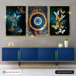 تابلو سه تکه جذاب و مدرن کد 0382