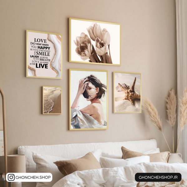 0384 تابلو 5 تکه جذاب و منحصر به فرد کد 0384 - تصویر 1