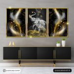 تابلو سه تکه مدرن کد 0393