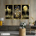 تابلو سه تکه فوق العاده جذاب کد 0397