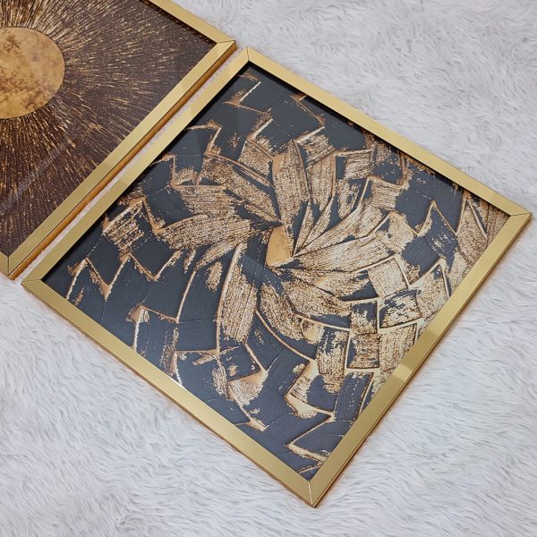 تابلو سه تکه لاکچری و خاص کد 0347 - تصویر 2