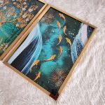 تابلو سه تکه زیبا و مدرن کد 0363 - تصویر 2