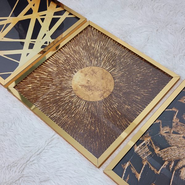 تابلو سه تکه لاکچری و خاص کد 0347 - تصویر 3