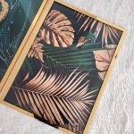 تابلو سه تیکه سبز و طلایی کد 0344 - تصویر 2