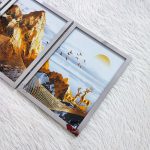 تابلو سه تکه طوسی و طلایی کد 0380 - تصویر 2