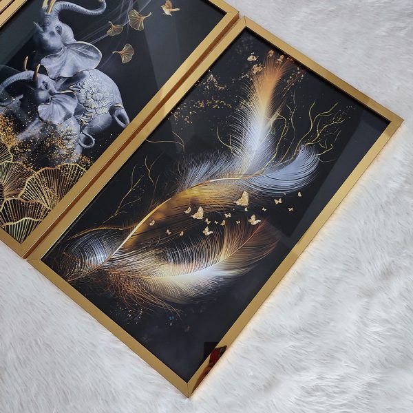 تابلو سه تکه مدرن کد 0393 - تصویر 2