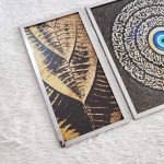 تابلو آیه الکرسی و چشم نظر همراه با طرح انتزاعی کد 0362 - تصویر 4