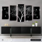 تابلو 5 تکه متفاوت و مدرن 0403 - تصویر 2