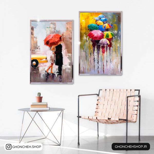 0405 تابلو دو تکه عاشقانه زیبا کد 0405 - تصویر 1