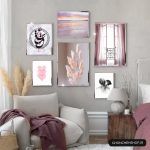 تابلو 6 تکه ملیح و مدرن کد 0406