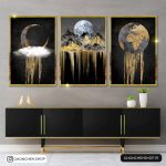 تابلو سه تکه مدرن کد 0408