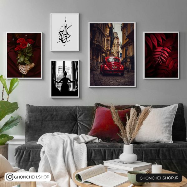 1194 تابلو 5 تکه جذاب کد 0416 - تصویر 1