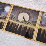 تابلو سه عددی مدرن کد 0417 - تصویر 3