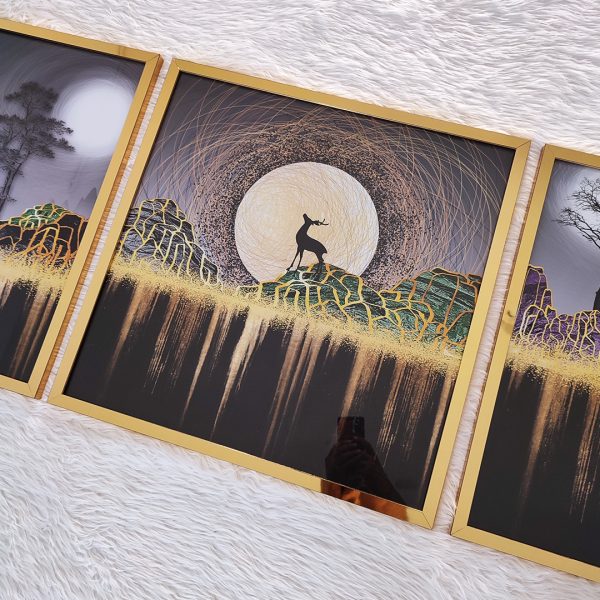 تابلو سه عددی مدرن کد 0417 - تصویر 3