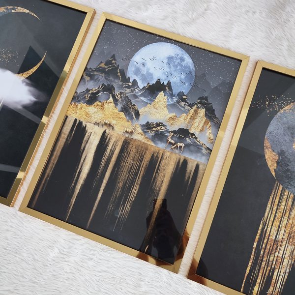 تابلو سه تکه مدرن کد 0408 - تصویر 4