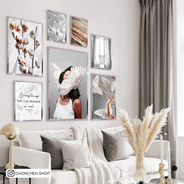 تابلو 7 عددی مدرن کد 0438 - تصویر 1