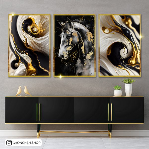 1745 تابلو سه عددی مدرن 0445 - تصویر 1