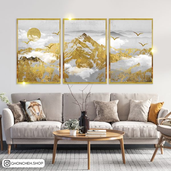 تابلو سه تکه مدرن کد 0420 - تصویر 1