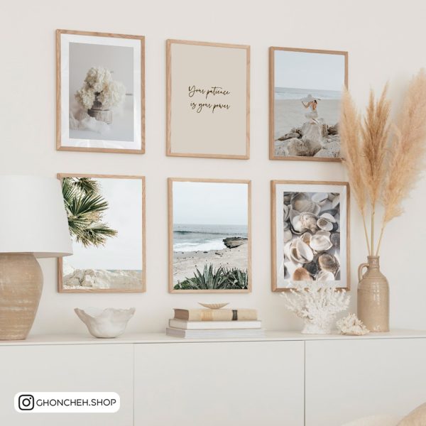 تابلو 6 تکه طبیعت ملیح کد 0457 - تصویر 1